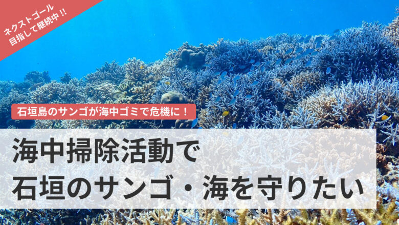 石垣島のサンゴが海中ゴミで危機に！ 海中掃除活動で石垣のサンゴ・海を守りたい