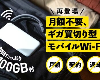 【月額解放宣言】ギガ買い切り型モバイルWi-Fi | 初回100GB付