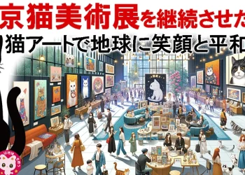 東京猫美術展を継続させたい　猫アートで地球に笑顔と平和を!