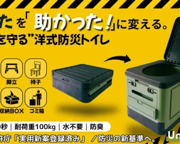 【1台6役】地震、災害、緊急時もこれ１つで全て解決！多機能ポータブルトイレ