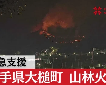 緊急出動｜岩手県大槌町 山林火災　被災地へのご支援を